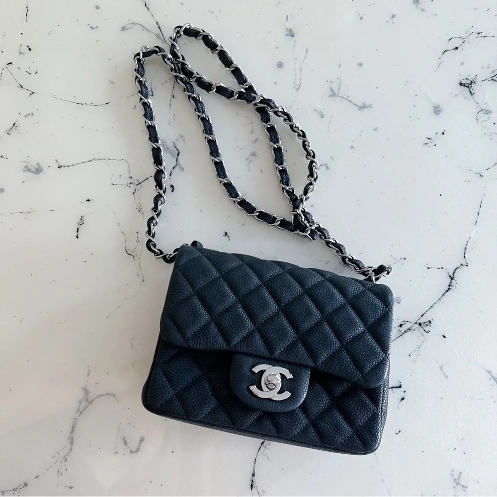 CHANEL SQUARE MINI FLAP BAG CROSSBODY - Picture 2 of 8